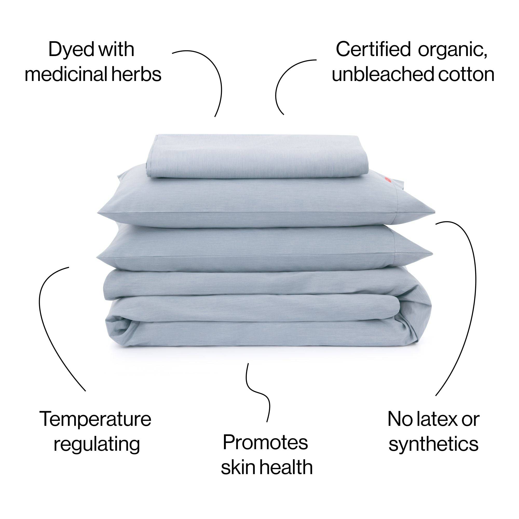 Elastic-free Organic Duvet Cover Set - AIZOME (North America)