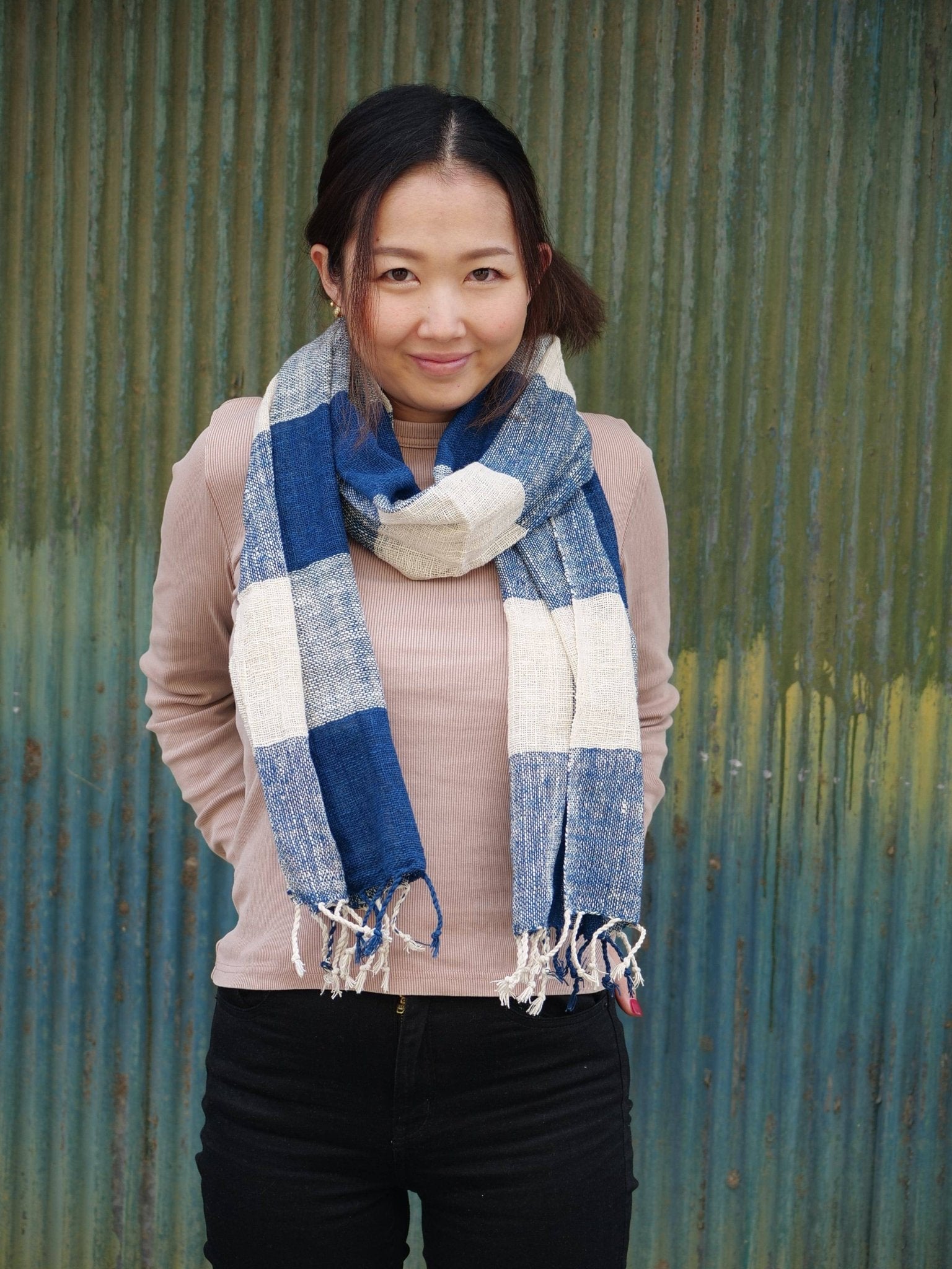 Handcrafted Indigo Scarf - AIZOME (North America) - AIZOME