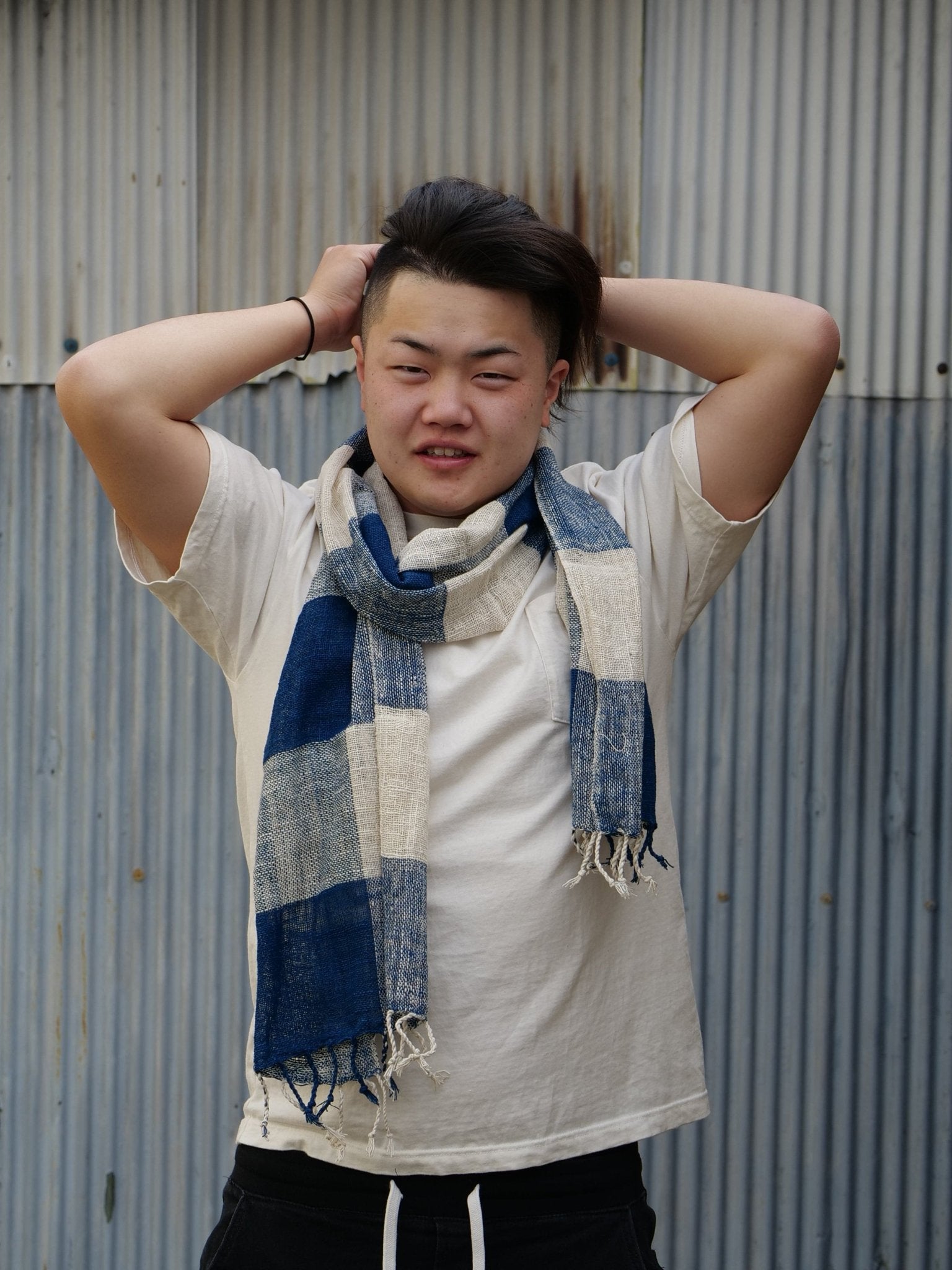 Handcrafted Indigo Scarf - AIZOME (North America) - AIZOME