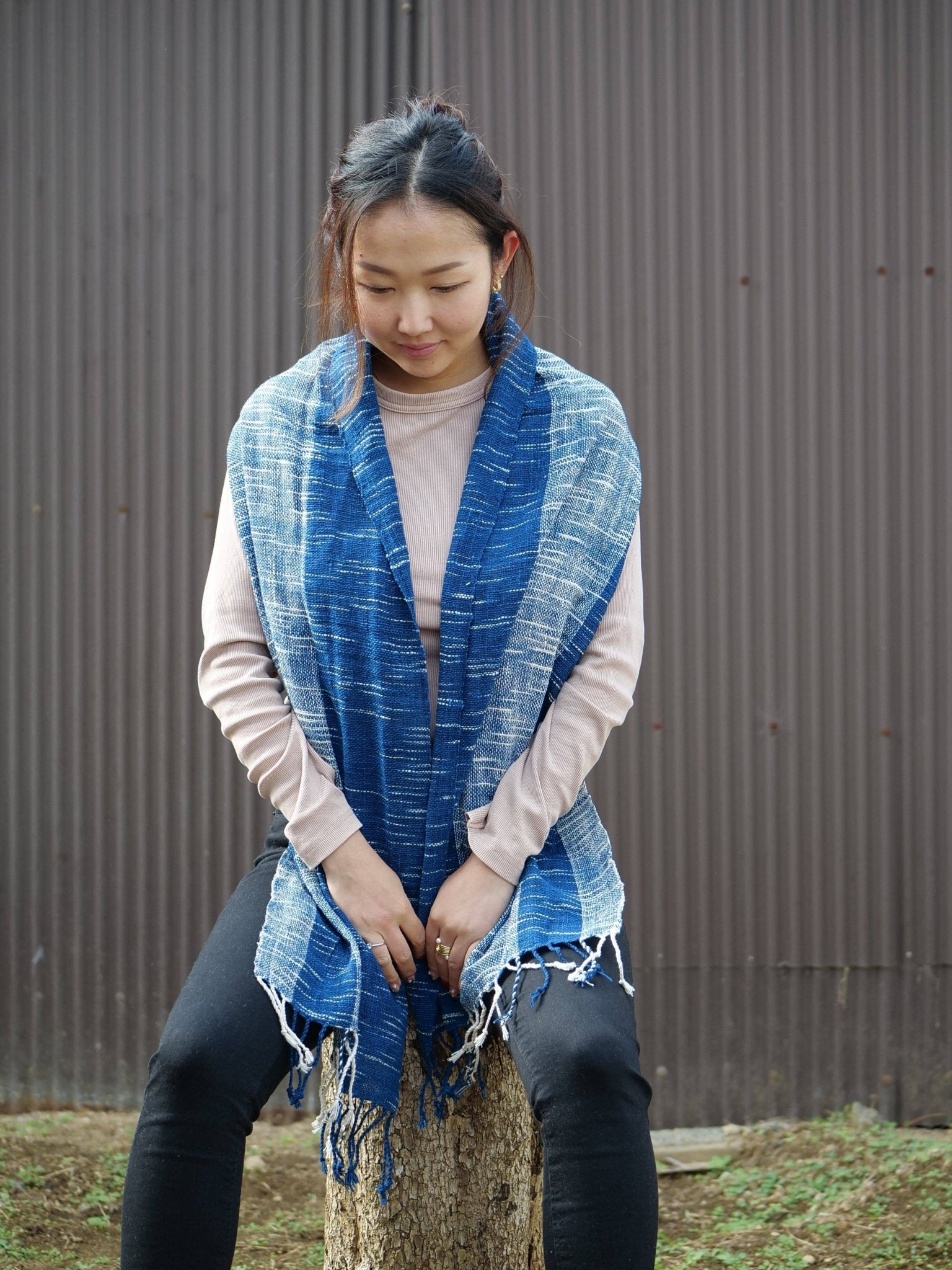 Handcrafted Indigo Scarf - AIZOME (North America) - AIZOME