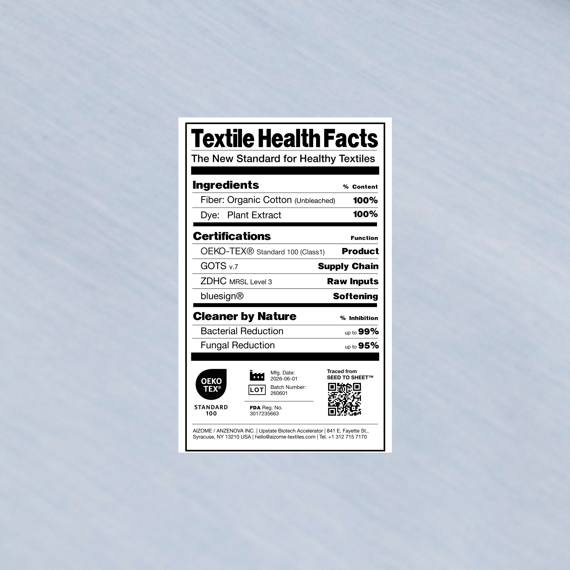 Textile Health Facts - color:natural-indigo