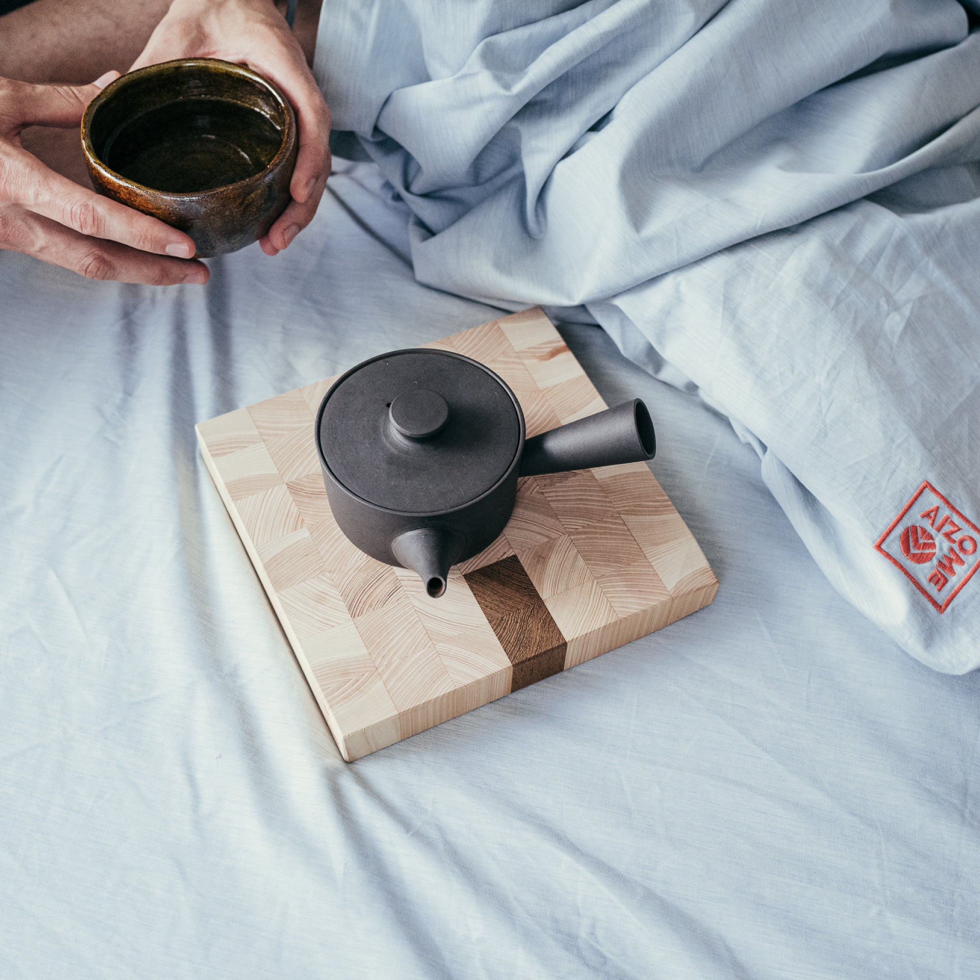 Bedding Set - color:natural-indigo