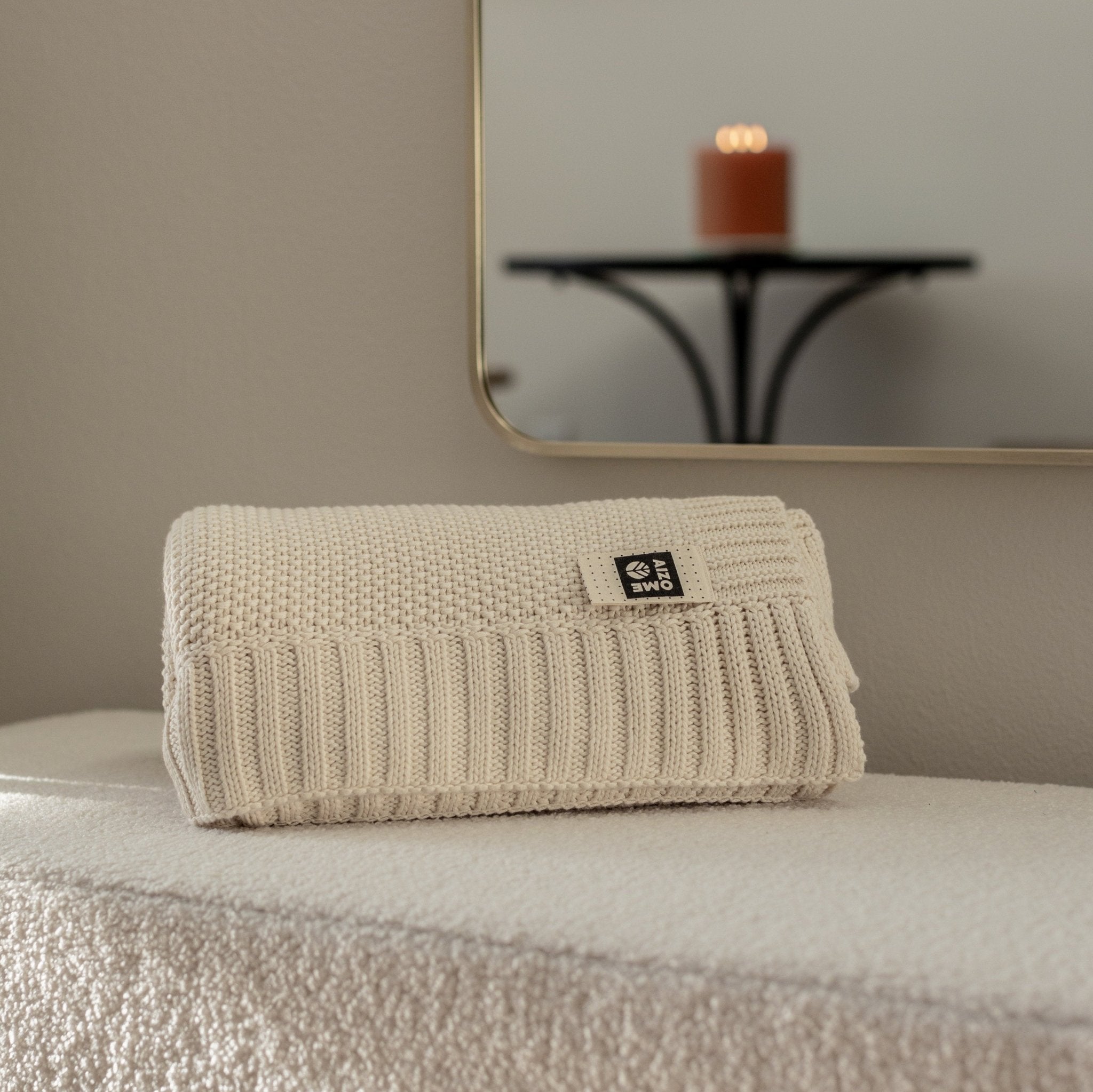Regenerative Organic Knitted Blanket - AIZOME (North America) - AIZOME