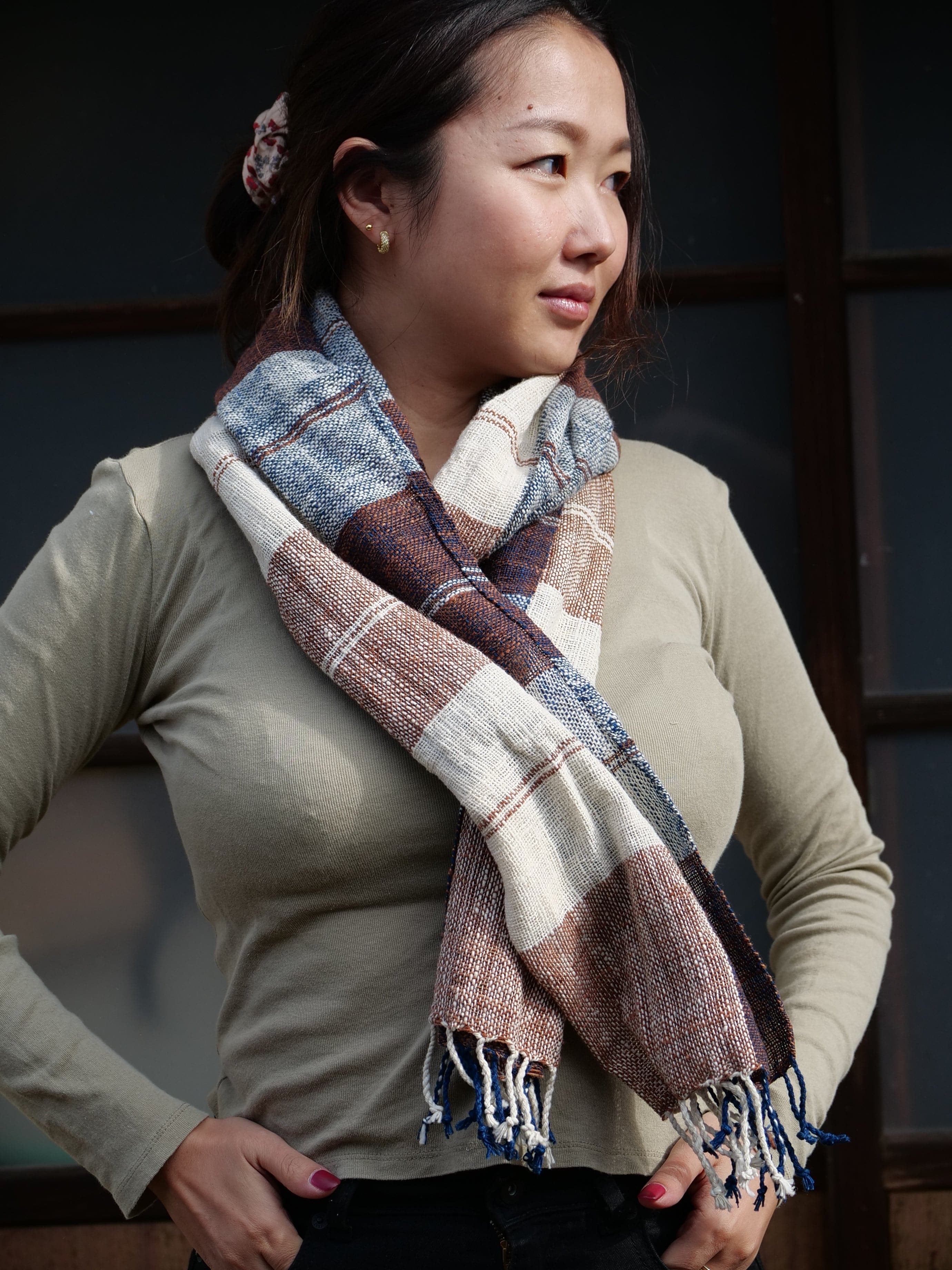 Handcrafted Indigo Scarf