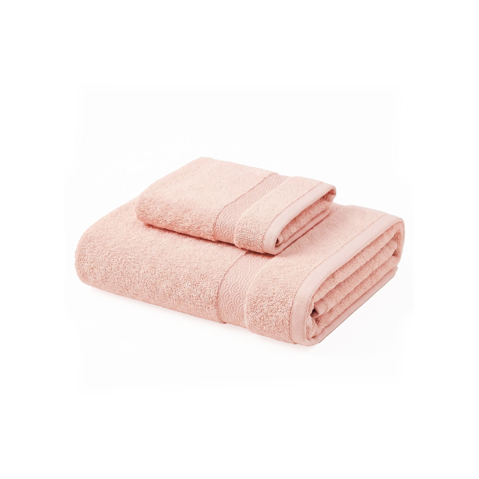 Organic Towel Set - color:rose-rubia