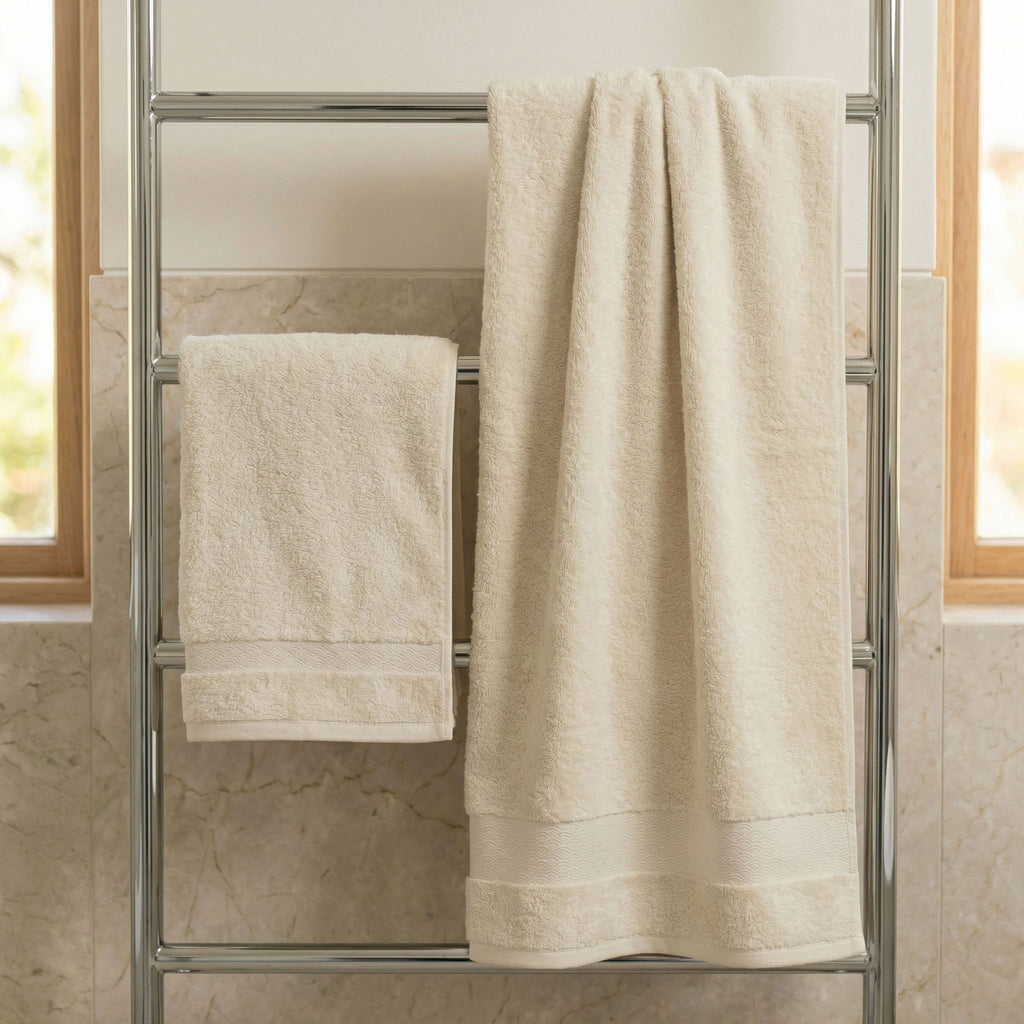 Organic Towel Set - color:virgin-cotton