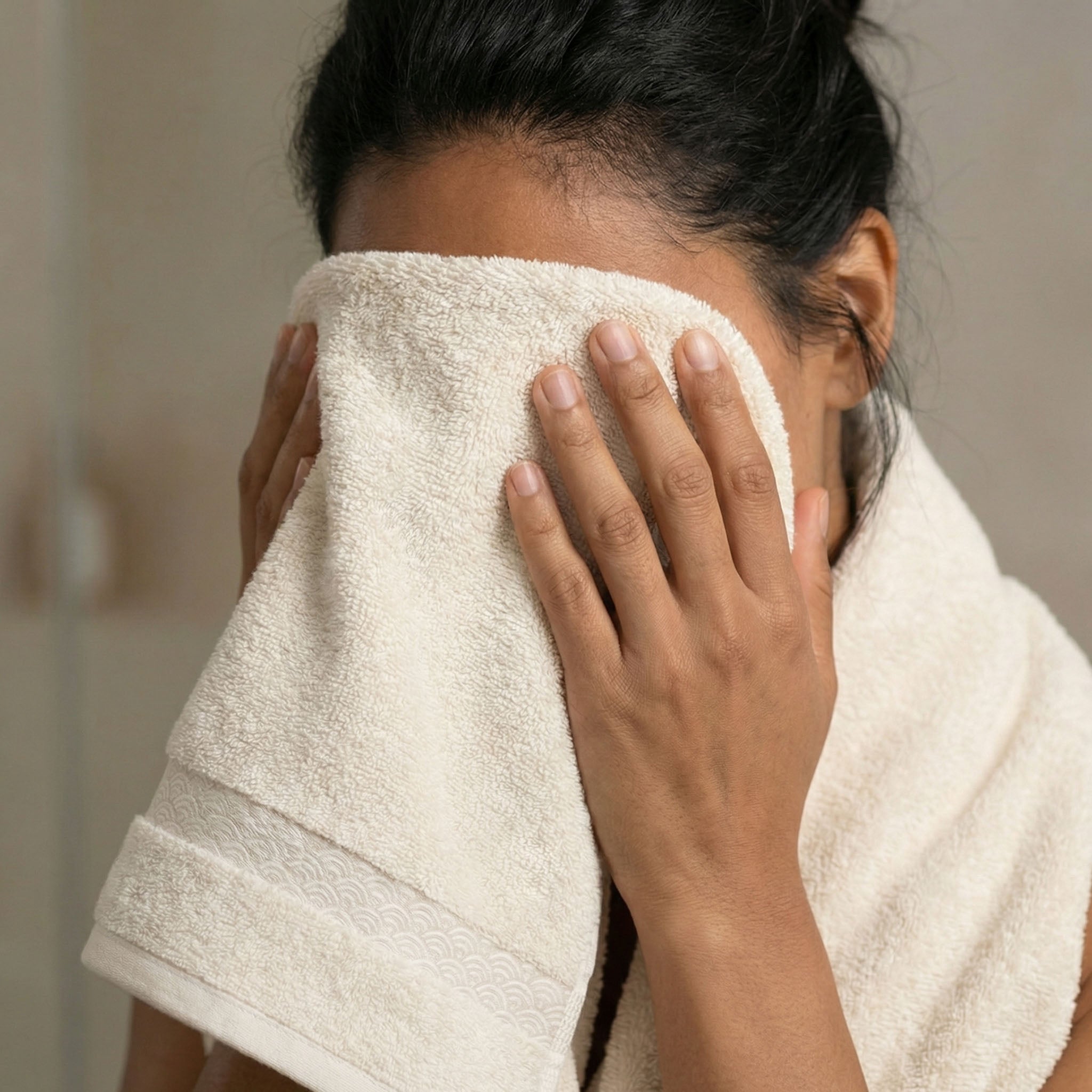 Organic Towel Set - color:virgin-cotton