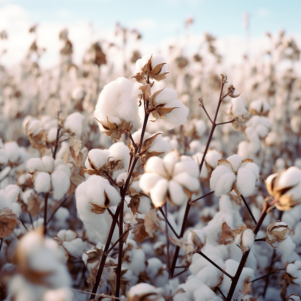 healthy cotton field 