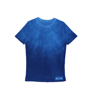 Indigo Hana Tee in hand-dyed indigo.
