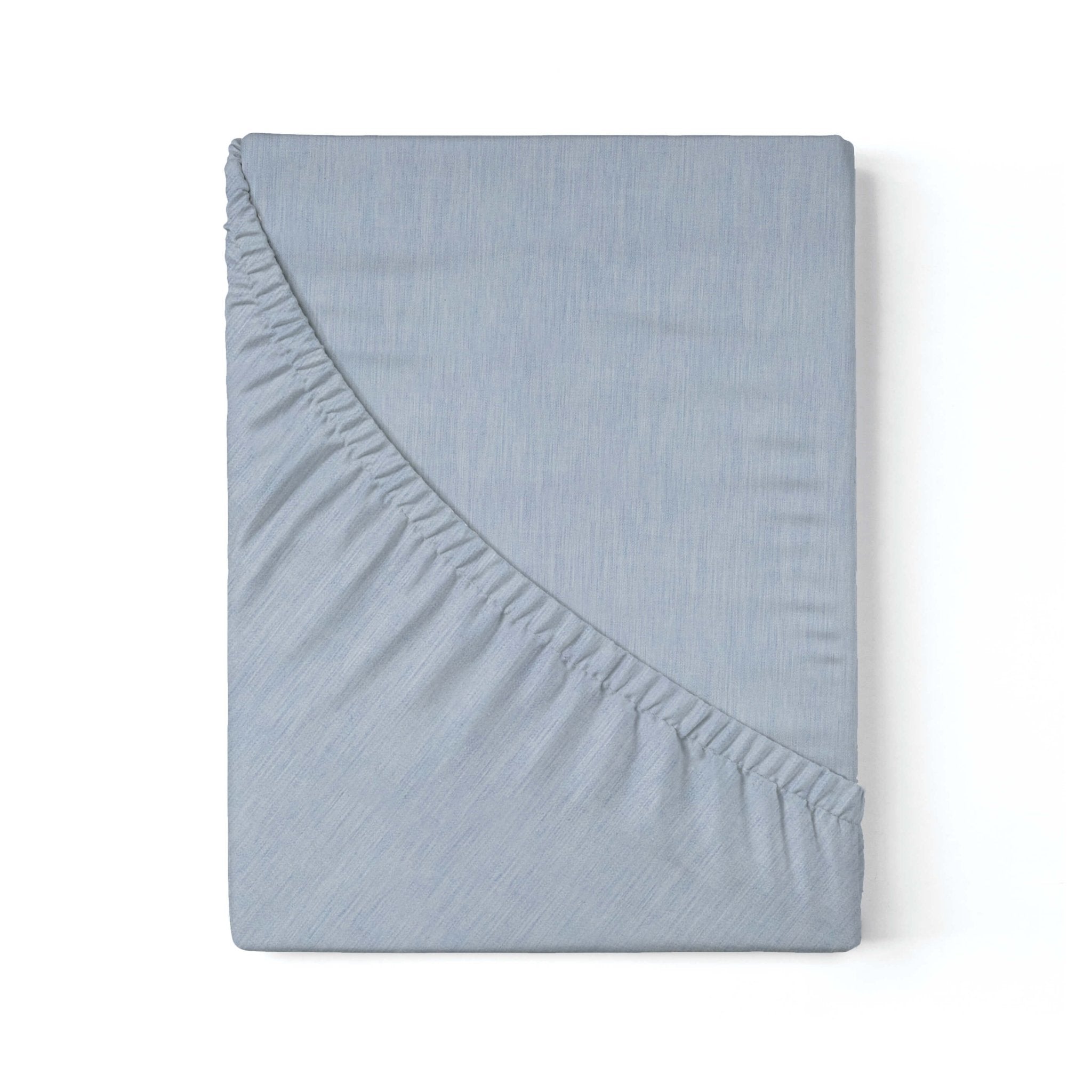 Organic Crib Fitted Sheet - AIZOME (North America) - AIZOME color:natural-indigo