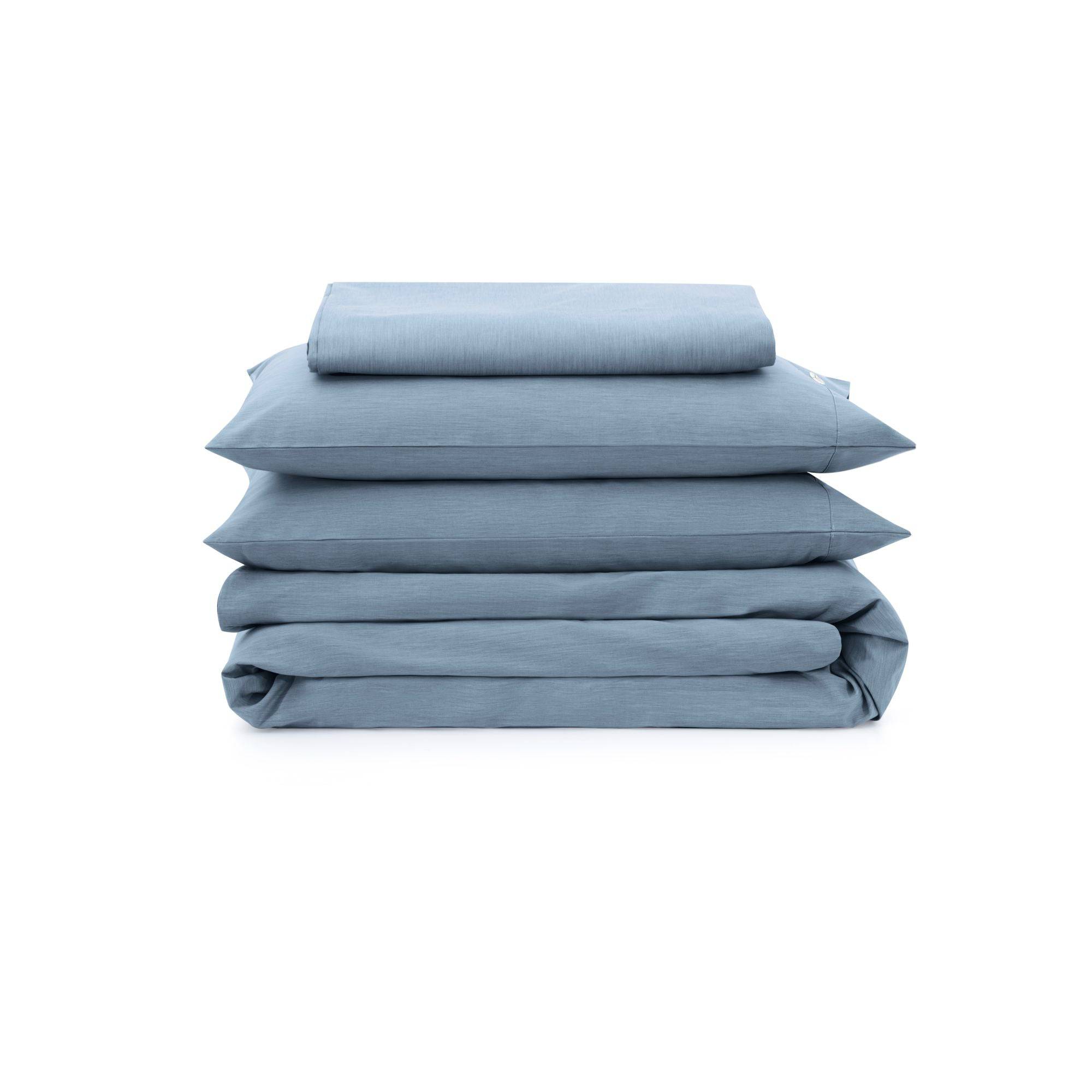 Organic Duvet Cover Set - color:deep-indigo