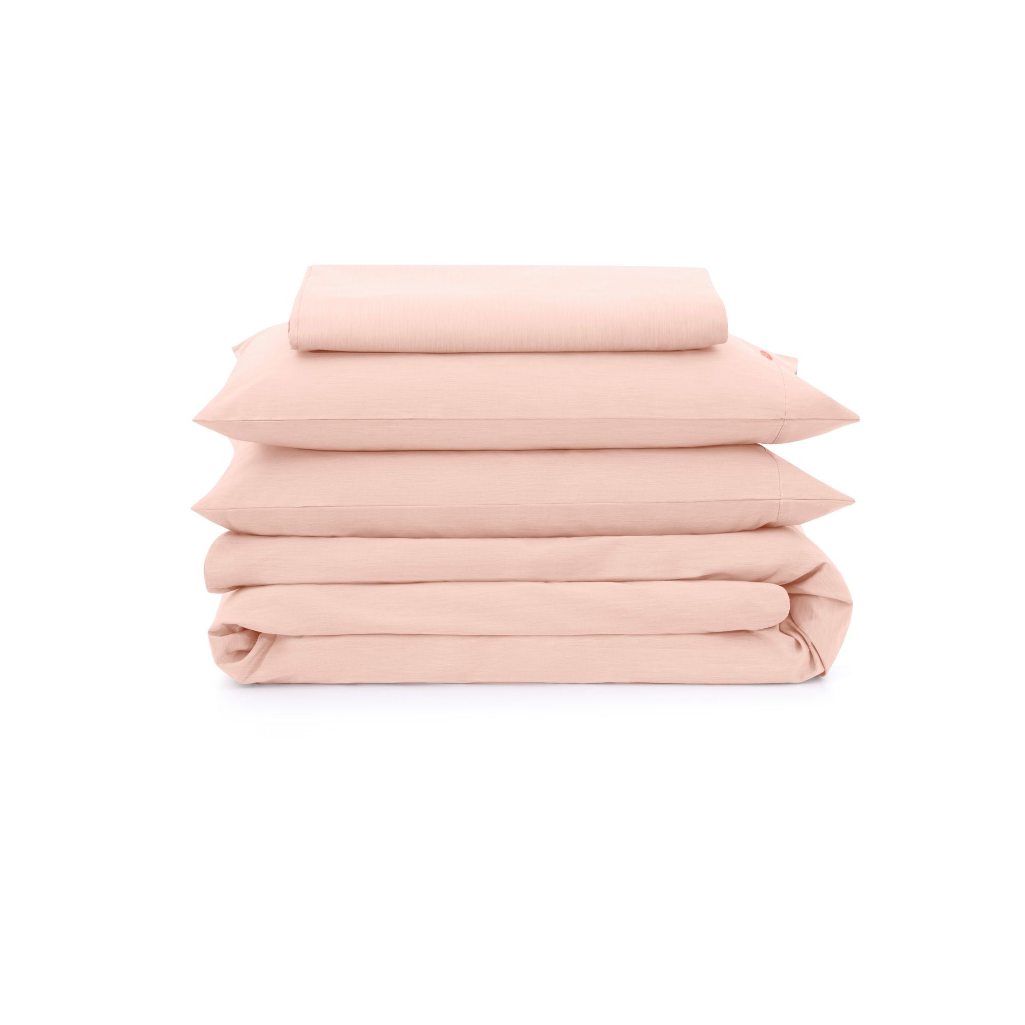 Organic Duvet Cover Set - color:rose-rubia