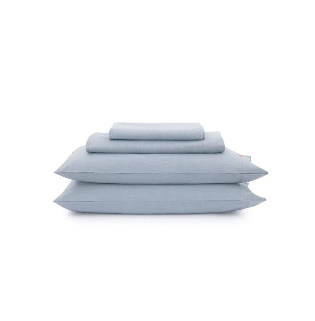 Organic Sheet Set - color:natural-indigo