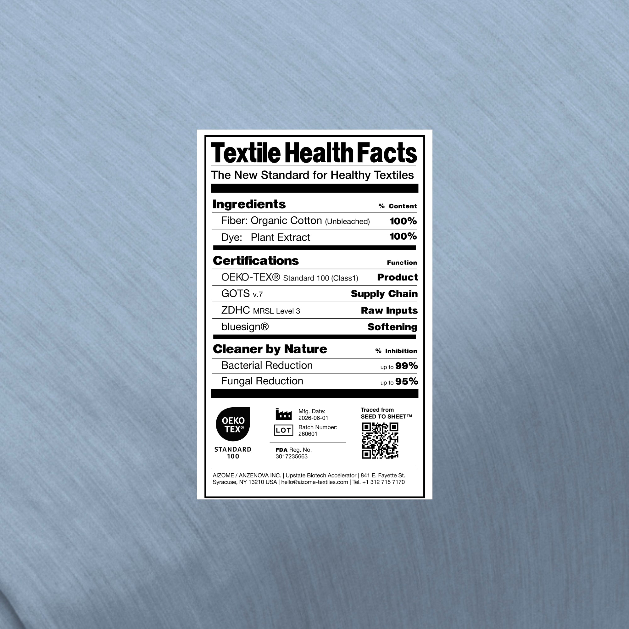 Textile Health Facts - color:deep-indigo