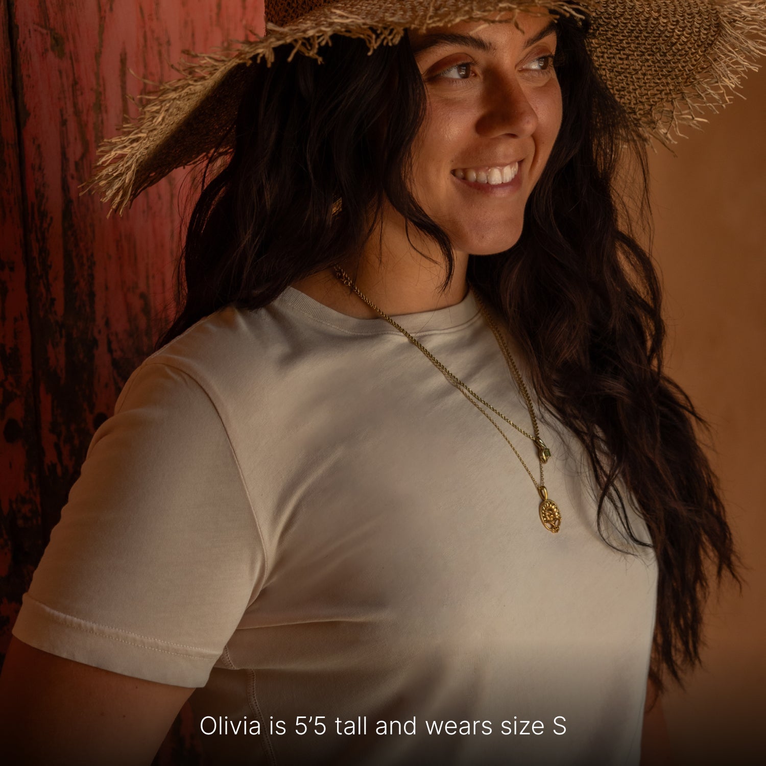 Regenerative Cotton T-Shirt - AIZOME (North America) - AIZOME color:dark-oak