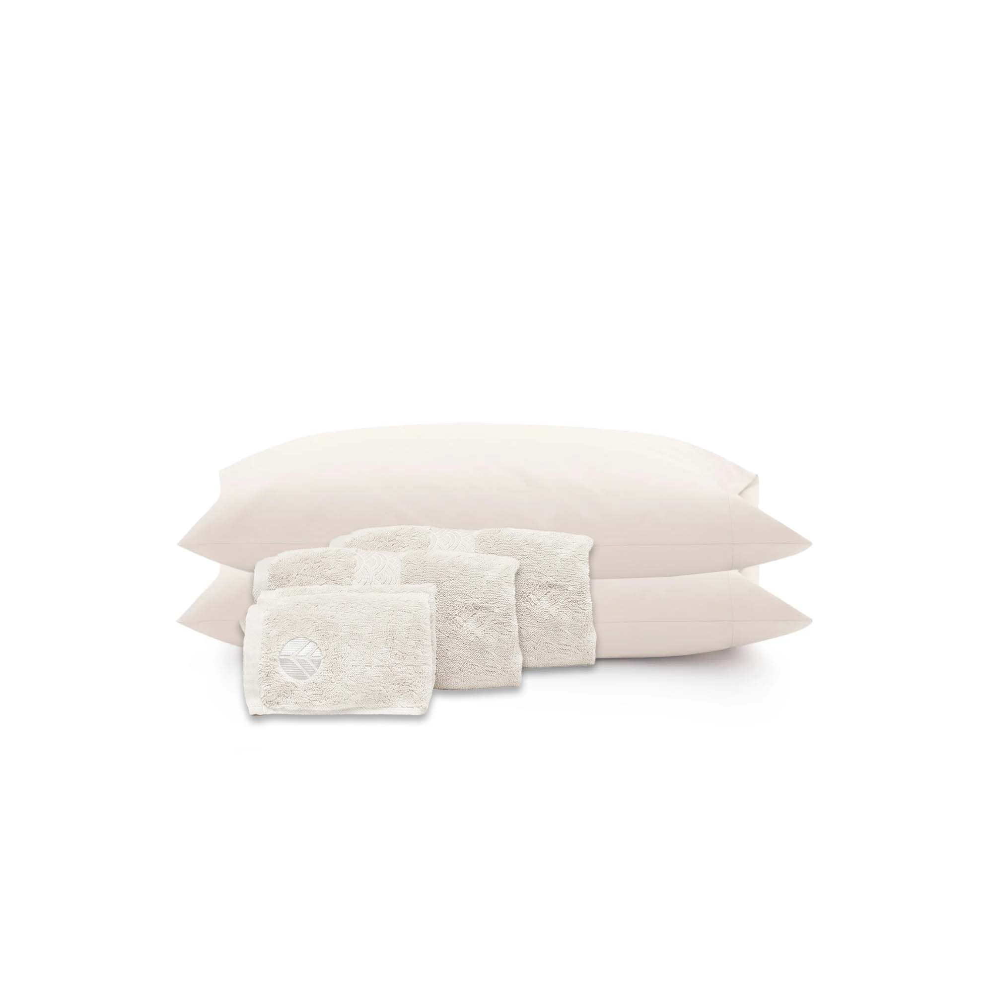 Organic Towel Set - color:virgin-cotton